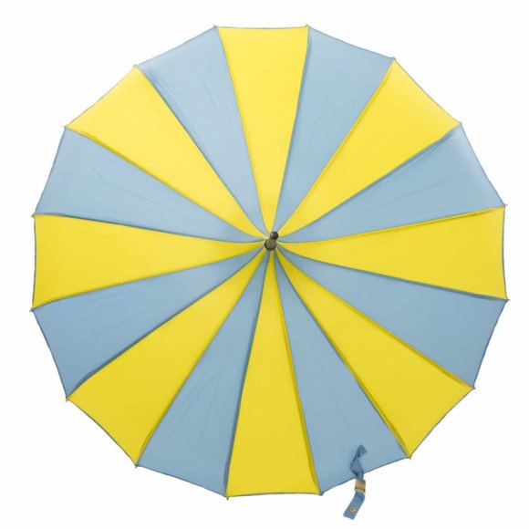 Nola Fabiola Blue and Yellow Parasol - Picture 6 of 11